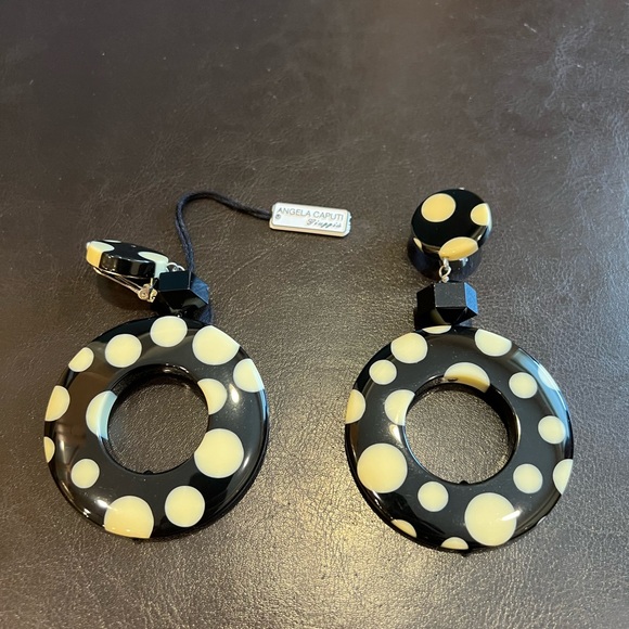Angela Caputi Earrings NEW with Tag - Picture 1 of 2